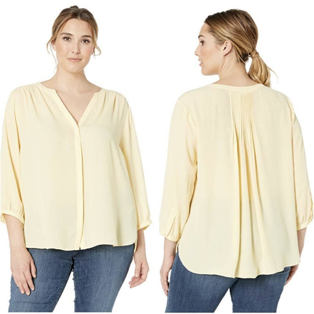 NYDJ's Pintuck Pleat Back Blouse